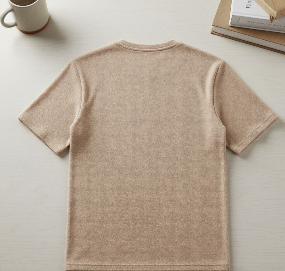 Men's Heavyweight Plain Crewneck T-Shirt